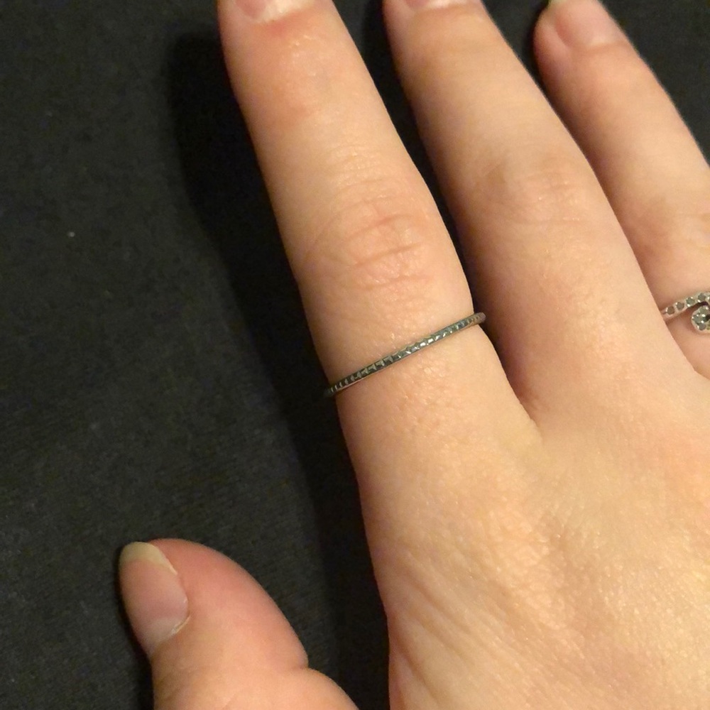 ‼️PRICE DROP‼️Silver stacking ring